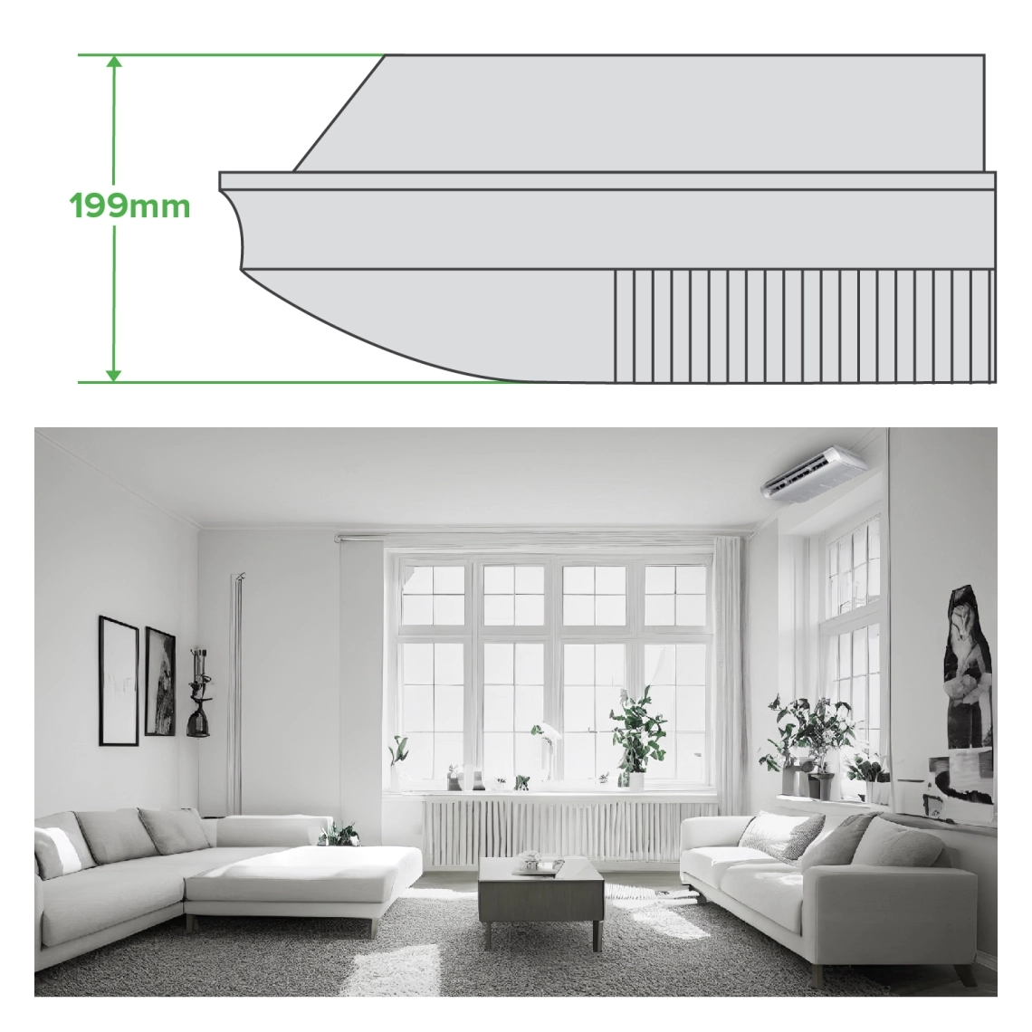 MyCond Convertible kompakt hus 199 mm