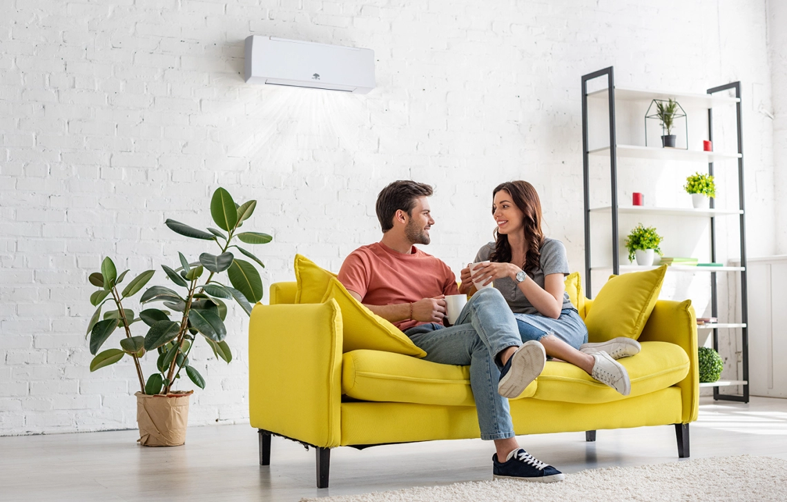 MyCond FHW-seriens vægmonterede ventilatorkonvektorer er forbundet i et Modbus-netværk.