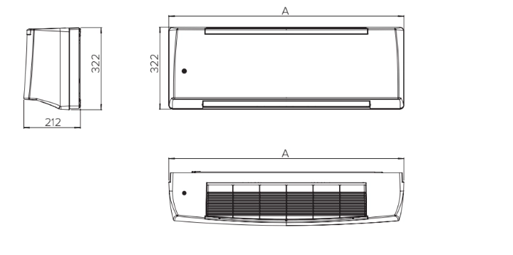 MyCond FHW Vægmonterede ventilatorkonvektorer med Modbus-styring til smart home-automatisering.
