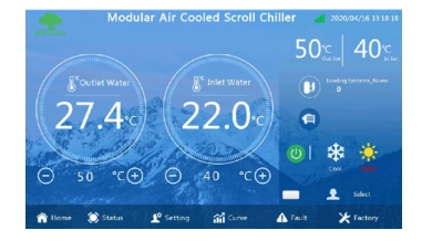 MyCond Inverter MCU-YHI kontrolpanel