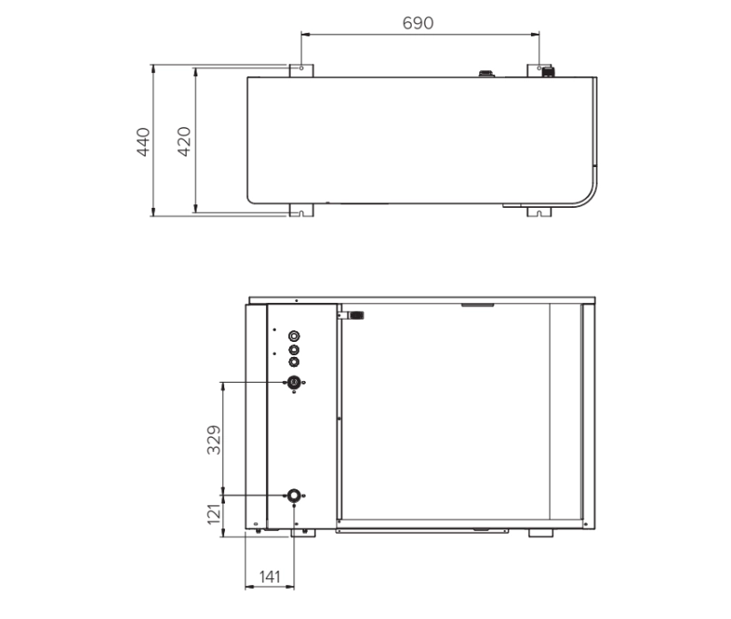 MyCond MBasic overordnede dimensioner - 2