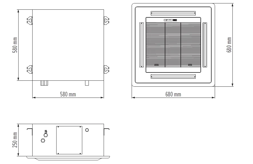 MyCond MCFK-A2/4 samle dimensioner - 1