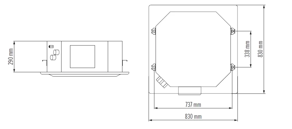 MyCond MCFK-A2/4 samle dimensioner - 3