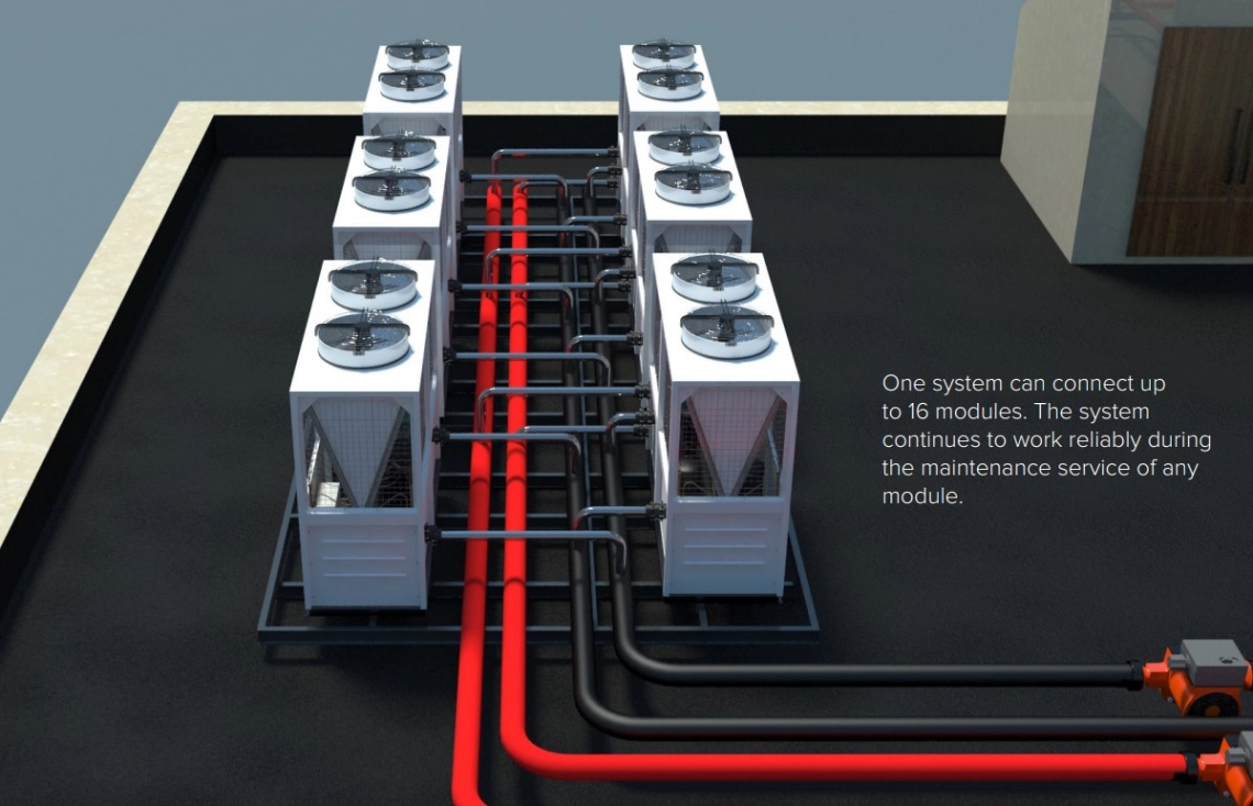 MyCond Modular varmepumpe MCU-YHR med enestående effektivitet.