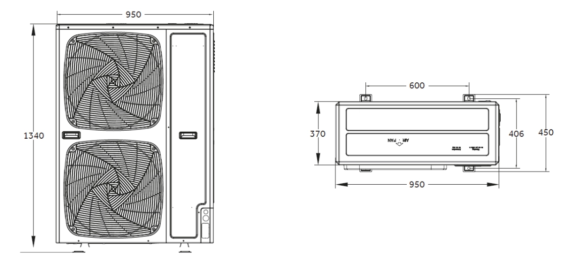 MyCond MRF S overordnede dimensioner - 1