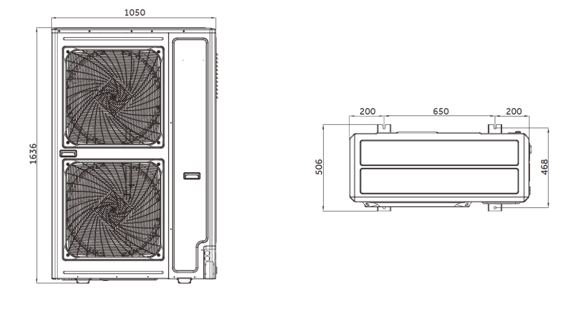MyCond MRF S overordnede dimensioner - 2