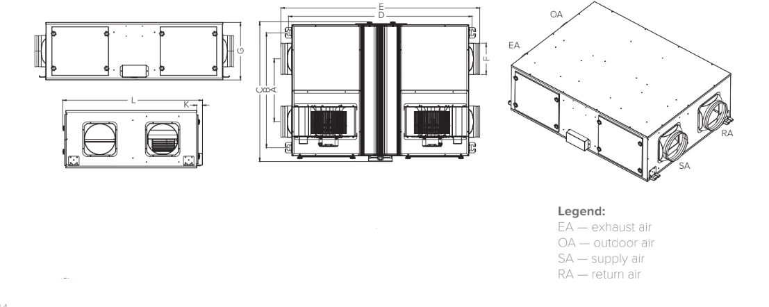 MyCond MVC***-A Overordnede dimensioner - 2