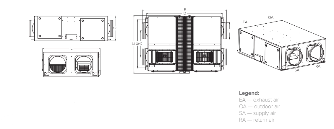 MyCond MVC***-A Overordnede dimensioner - 3