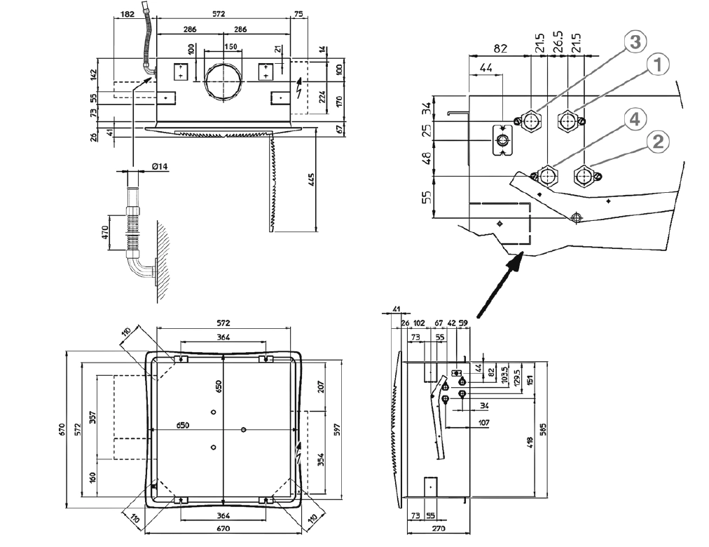 MyCond TopLine Overordnede dimensioner - 1