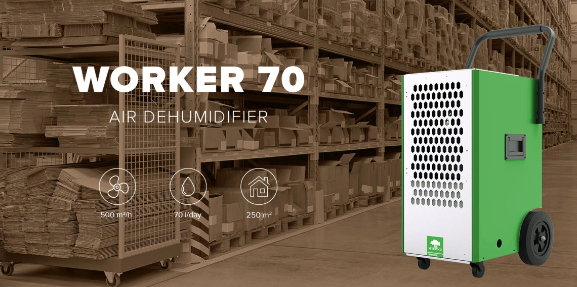 MyCond Worker til lager 70 l/dag, 500 m³/t, areal op til 250 m²