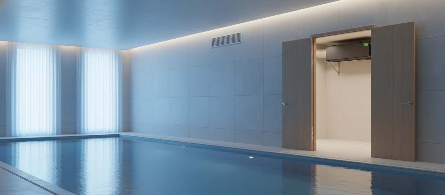 Kanal affugter til bassiner ren og tør atmosfære Mycond MSHAC