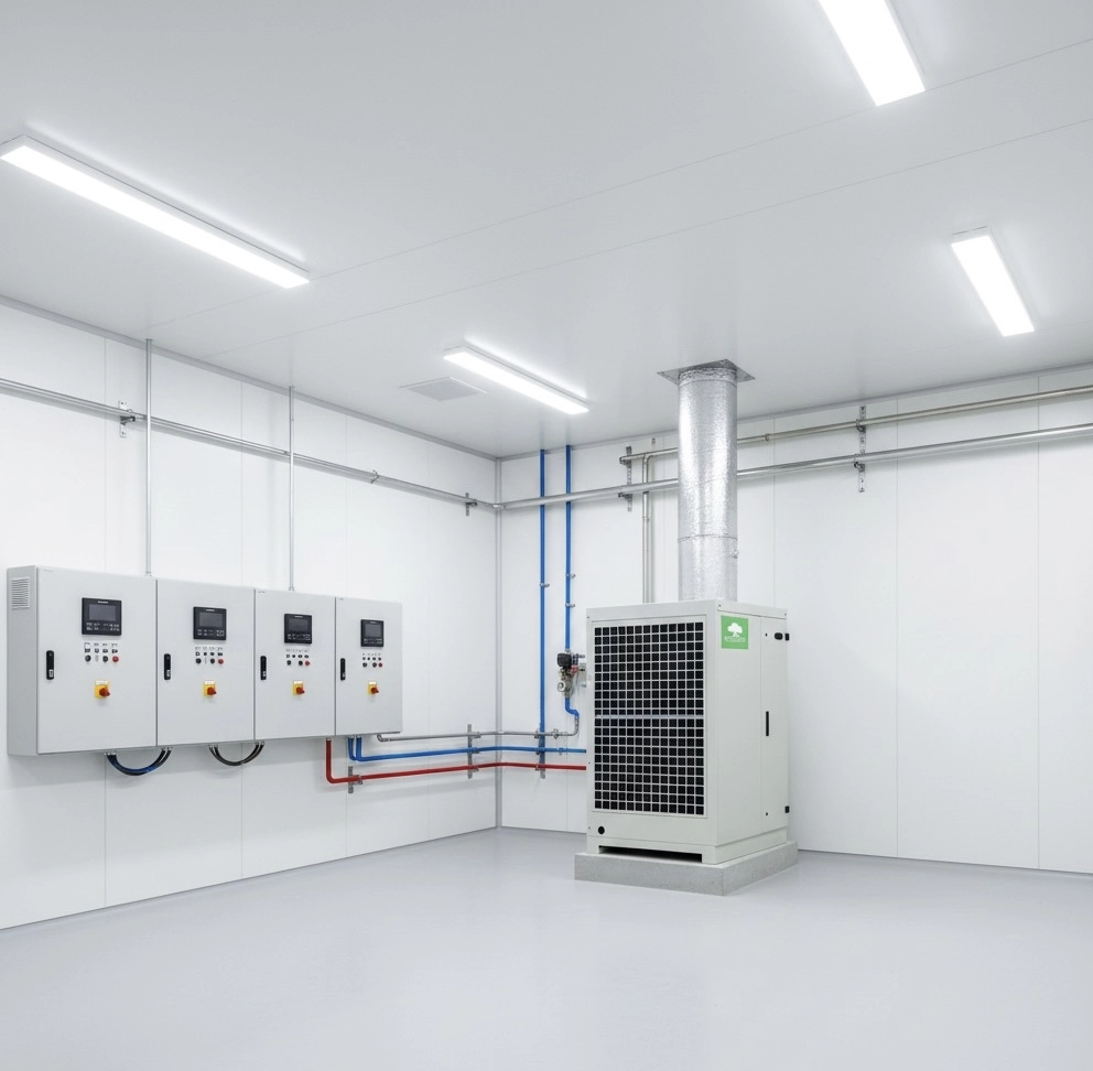 Luftaffugter, luftfiltrering, komfortabelt mikroklima Mycond MID MSP