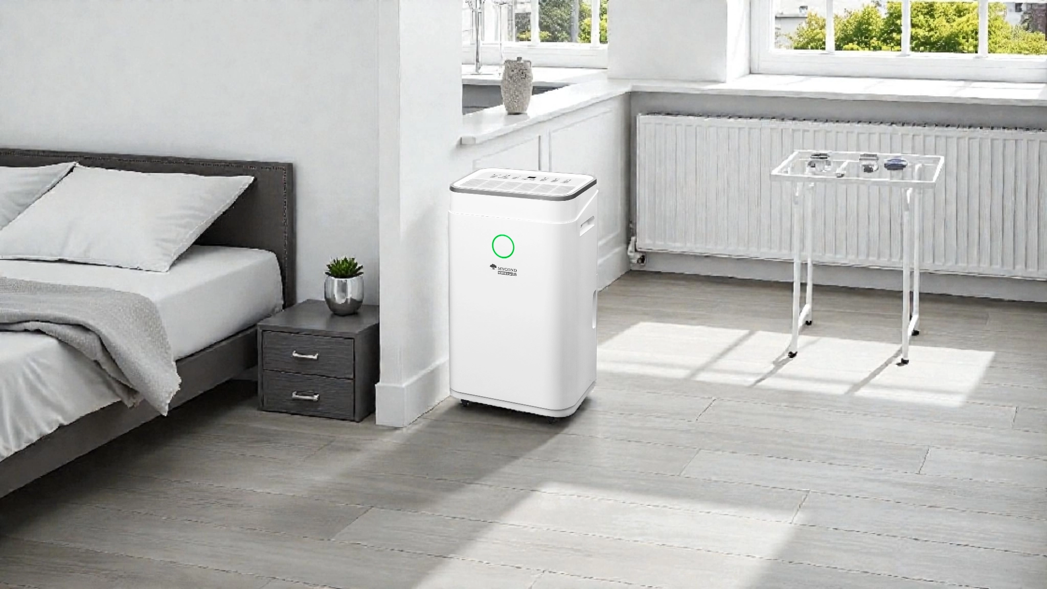 Sikker affugter med auto-sluk funktion Mycond Roomer Smart 25