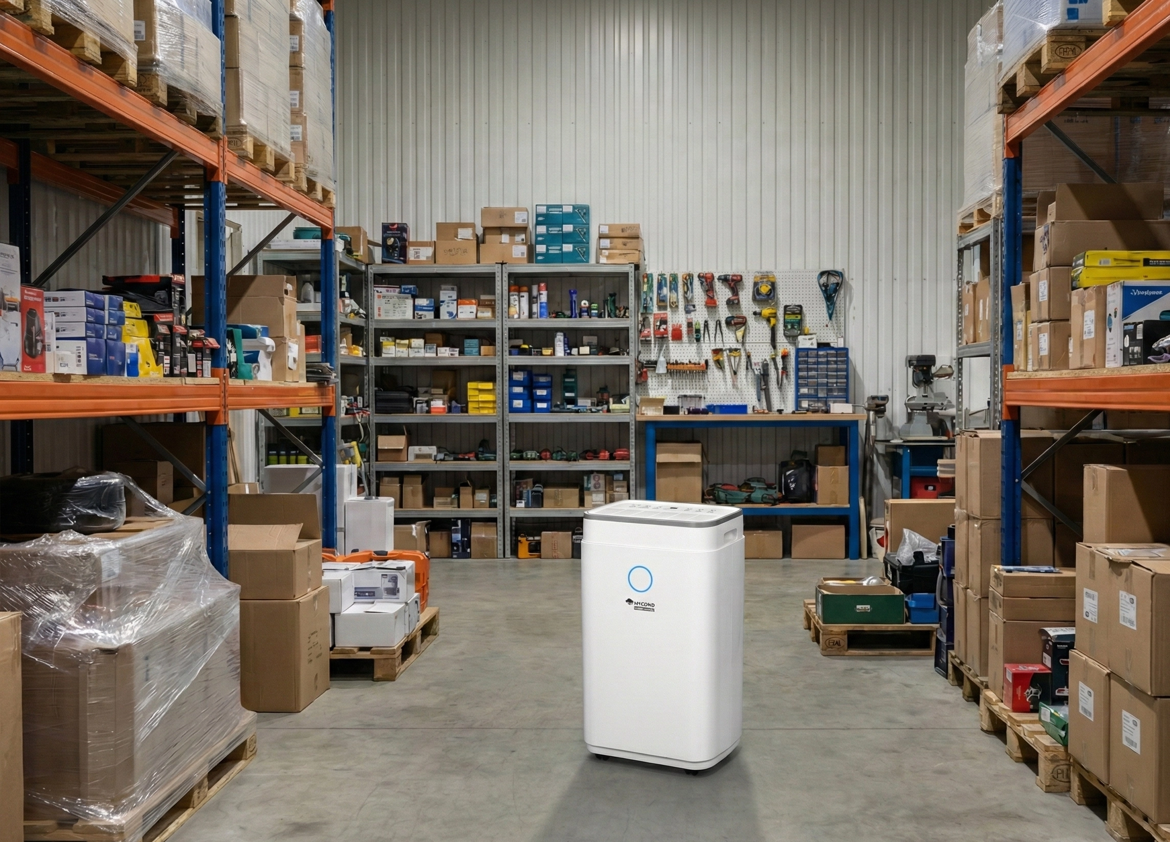 Systemer til affugtning for lagerbeskyttelse af varer og udstyr mod fugt