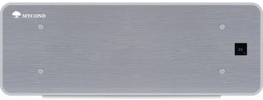 Designer vægmonterede ventilatorkonvektorer Silver Glass Wall-serien