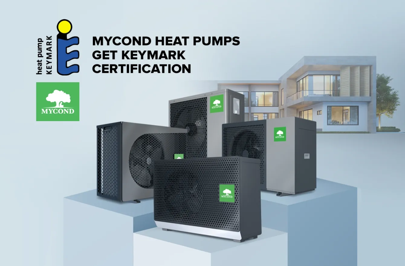Mycond varmepumper er blevet certificeret af Keymark!