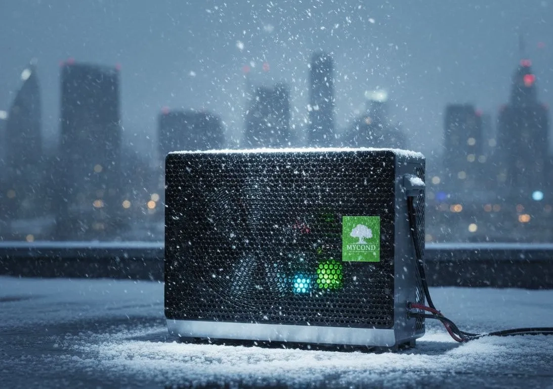 Funktionsprincip for en luft-til-vand-varmepumpe: fra kølemiddel til +55°C i dit hjem