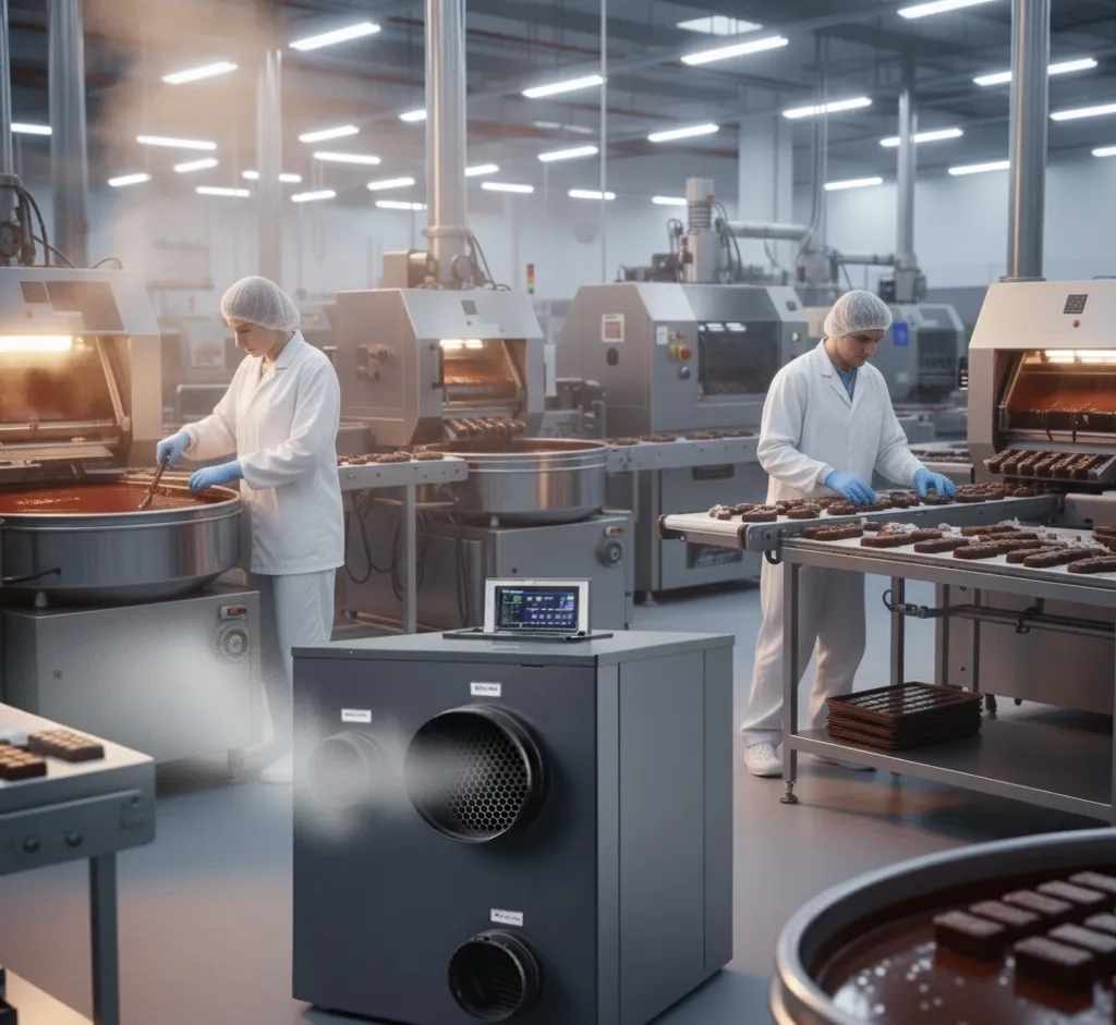 Varmebelastning fra desiccant (adsorptions-)affugtere: ingeniørmetode til beregning og integration i kølesystemer